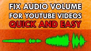 Simple Way to Fix Audio Volume of Your Youtube Videos Audacity  Levelator [upl. by Beverly446]