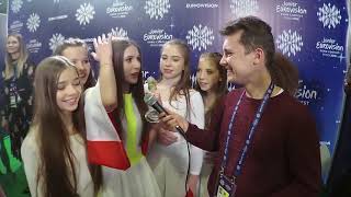 Eurowizja Junior 2018 Roksana Węgiel w pierwszym wywiadzie po wygranej [upl. by Cammy932]