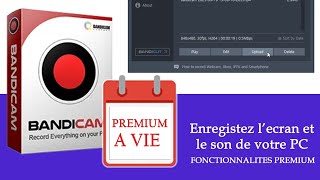 ENREGISTREUR DÉCRAN PC  BANDICAM PREMIUM [upl. by Niwled]