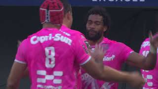 TOP 14  Essai de Peniasi DAKUWAQA SFP  USA Perpignan  Stade Français Paris  Saison 20232024 [upl. by Zamir]