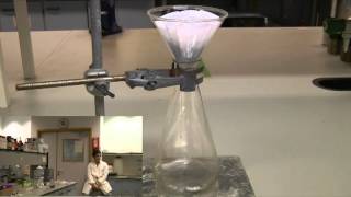 Gravity filtration and folding a fluted filter paper [upl. by Colet]