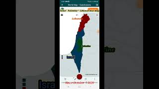 Israel  Palestine War map israel palestine map conflict bangladesh warzone india muslim [upl. by Norb682]