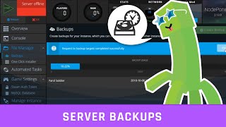 Nodecraft Basics  Server Backups [upl. by Ahsatsan768]