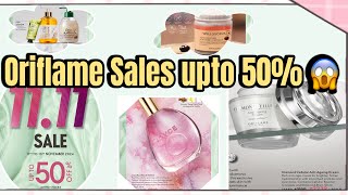 Big Sales upto 50 😱 🛍️ 🛒 Oriflame Flyer till 11th 13th nov 2024  Hurry up🙌 [upl. by Ahseena]