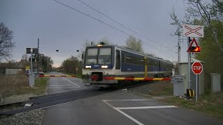 Spoorwegovergang Horgoš Хоргош SRB  Railroad crossing  Железнички прелаз [upl. by Ursulette]