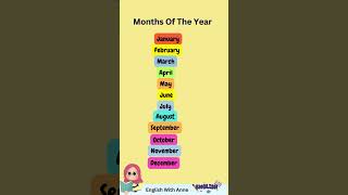 Month Of The Year  English Practice [upl. by Grindlay]