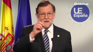 Rajoy se quita de encima una pregunta de la BBC porque era en inglés quotBueno sí hombrequot [upl. by Amehsat]