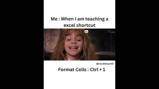 Teaching Excel shortcuts can feel like…excelwizardd [upl. by Repsihw]