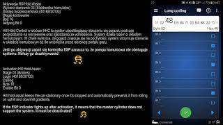 OBDeleven PRO  aktywacja Hill Hold Assist [upl. by Ariaz]