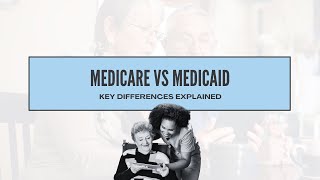 Medicare vs Medicaid Key Differences Explained [upl. by Mccarthy]