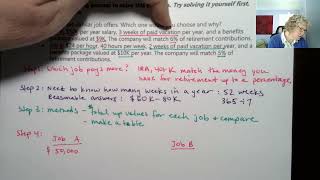 Math 105 Video 15b Problem Solving Example [upl. by Nassir910]