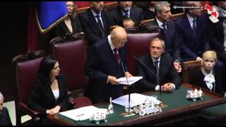 Il giuramento di Napolitano il discorso integrale 22042013 [upl. by Octavla15]