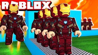 FÁBRICA DO HOMEM DE FERRO NO ROBLOX Super Hero Tycoon [upl. by Damalus]