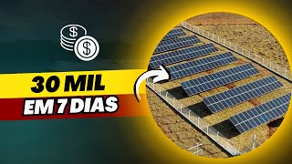 A FÓRMULA DEFINITIVA PARA Faturar 30 MIL em 7 Dias com PEQUENAS USINAS SOLARES [upl. by Macintyre]