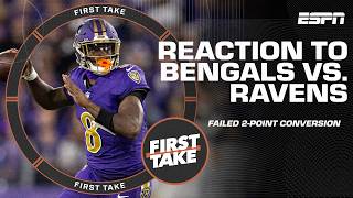 JAMARR CHASE GETS THE BALL 😤  Shannon Sharpe on Bengals failed 2point conversion  First Take [upl. by Teik]