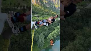 😱Bungee Jumping youtubeshorts bungeejump love nature travel bungee adventure beautiful [upl. by Ijan]