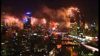 The City Of Melbourne NYE Fireworks 20142015 [upl. by Aicilas645]