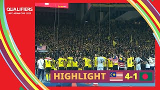 Malaysia 4  1 Bangladesh  Kelayakan AFC Asian Cup 2023 [upl. by Yras]