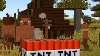 Minecraft Satyrs EXPERIMENT  TNT MOD [upl. by Eemaj]