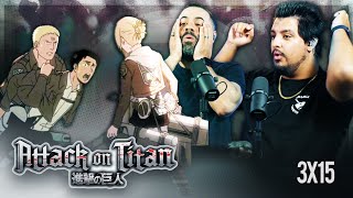 Our First Anime  Attack On Titan 3x15 quotDescentquot Reaction  SUBBED [upl. by Dylane197]