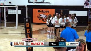 Marietta vs Belpre High School Volleyball [upl. by Kcaz]