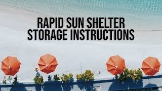 Caribee Rapid Sun Shelter  Folding Guide – Update 2019 [upl. by Nayllij743]