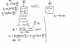 UnsteadyState Energy Balance Steam Tables [upl. by Aynuat]