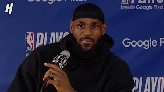 LeBron James talks Game 5 Loss vs Nuggets Postgame Interview 🎤 [upl. by Rafaello704]