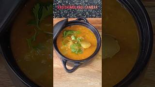 RADISH SAMBAR  MULANGI SAMBAR 😋 shorts [upl. by Nahtan]