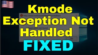 How to Fix kmode exception not handled Windows 11 [upl. by Nodyarg]