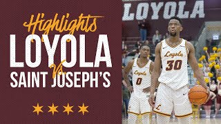 Loyola vs Saint Josephs  Cinematic Highlights [upl. by Merdith335]