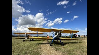 Meeting aérien Roanne 2023 La patrouille des Stearman [upl. by Ekud]