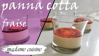 LA RECETTE DE PANNA COTTA AUX FRAISES  recette facile et rapide [upl. by Elyr441]