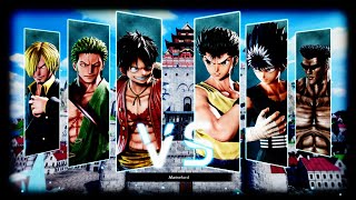 One Piece vs Yuyu Hakusho  Jump Force  Luffy Sanji Zoro vs Yusuke Hiei Toguro  Juan Otaku [upl. by Ennairac]