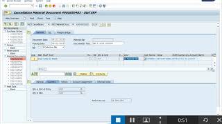 SAP  Cancel Goods Issue MIGO  Cancelation [upl. by Oiracam75]