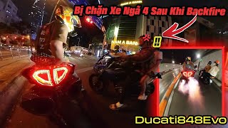 VinhPhan07 Bị Chặn Tại Đèn Đỏ Sau Khi Backfire Ducati 848 Evo Trong Hầm [upl. by Mathi787]