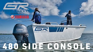 Gulf Runner 480 Tournament Fisherman Powered By Yamaha F70 Outboard [upl. by Katonah]