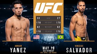 ADRIAN YANEZ vs VINICIUS SALVADOR FULL FIGHT UFC [upl. by Aldarcie]