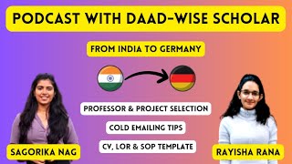 DAADWISE Scholarship  Tips From 2023 Intern  CV LOR amp SOP Template  Internship In GERMANY [upl. by Marcile]