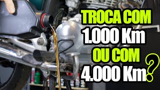 Trocar óleo com 1000 Km ou com 4000 Km [upl. by Ahsiket]