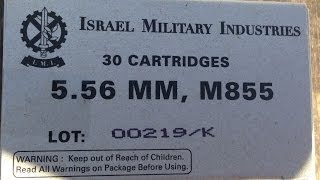 556x45mm IMI M855 62gr Penetrator SS109 Velocity Test 1025quot Barrel [upl. by Tnairb488]