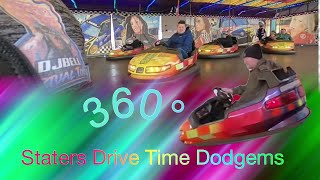 LAST RIDE ON  SLATERS  DRIVE TIME DODGEMS  ONRIDE POV  360°  WHITLEY BAY EASTER FUN FAIR [upl. by Stock]