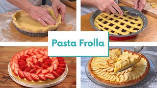 PASTA FROLLA Ricetta per Crostate e Biscotti [upl. by Ardnad]