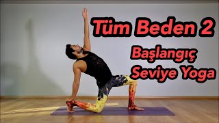 Başlangıç Seviye Yoga Dersi  Tüm Beden 2 [upl. by Ardnael157]