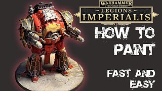 How to Paint a Legion Imperialis Acastus Knights Porphyrion FAST and EASY [upl. by Ronoh]