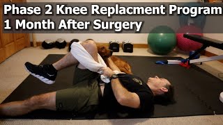 1 MONTH POSTOP KNEE REPLACEMENT EXERCISES [upl. by Huba927]