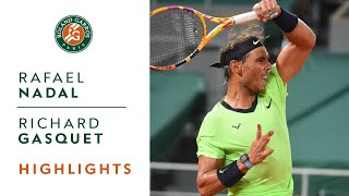 Rafael Nadal vs Richard Gasquet  Round 2 Highlights I RolandGarros 2021 [upl. by Marduk673]