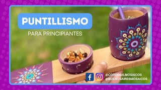 ¡PUNTILLISMO paso a paso para principiantes 🎨✍️ Cómo hacer un mandala con técnica puntillismo y más [upl. by Otrebliw]