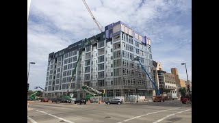 8Story Apartment Building with Structural Cold Formed Steel Stud Framing [upl. by Kieran]