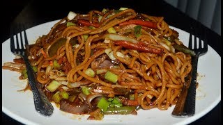 Chilli Garlic Hakka Noodles Vegetable Hakka Noodles Hakka Noodles Recipe [upl. by Aenet]